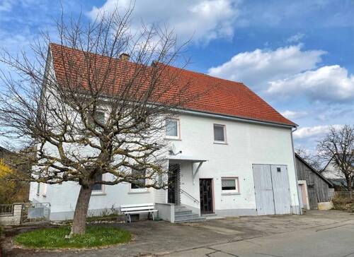 West-Ansicht - 5 Zimmer Bauernhaus, Landhaus zum Kaufen in Stetten