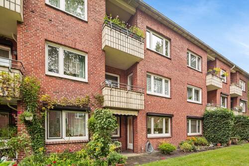 Hinteransicht - 2 Zimmer Etagenwohnung zum Kaufen in Hamburg / Billstedt