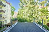 Terrasse zum Hof - 2 Zimmer Etagenwohnung in Berlin