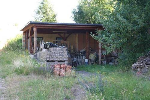Blick zum Carport - 