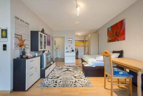 Wohnzimmer - Wohlfühl-Apartment mit sonnigem Balkon und Blick ins Grüne