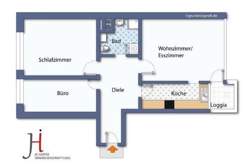 Bild1 - Etagenwohnung mit 74,00 m² in Schlüchtern zum Kaufen