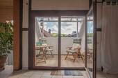 Ausgang Dachterrasse - 3 Zimmer Doppelhaushälfte zum Kaufen in Schmitten im Taunus