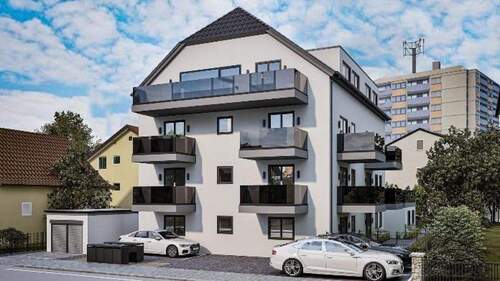 Außenansicht vorne - 2 Zimmer Etagenwohnung in Ingolstadt