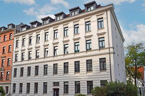 Gebäudeansicht - 2 Zimmer Etagenwohnung zum Kaufen in Leipzig