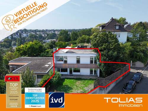 Titelbild - Wohnen nahe Erleninsel - großzügige Doppelhaushälfte mit Sonnenterrasse, Gartenidylle & Weitblick