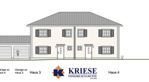 Außenansicht Hauseingang Nordost - Doppelhaushälfte mit 132,70 m&sup2; in Germering zur Miete