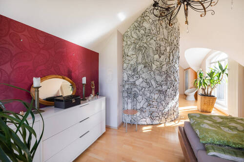 Schlafzimmer im Dachgeschoss - 