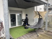 Terrasse mit kleinem Garten - 