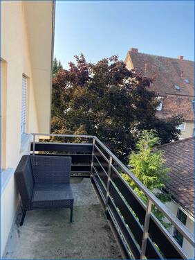 Blick Balkon - 1 Zimmer Etagenwohnung in Radolfzell am Bodensee