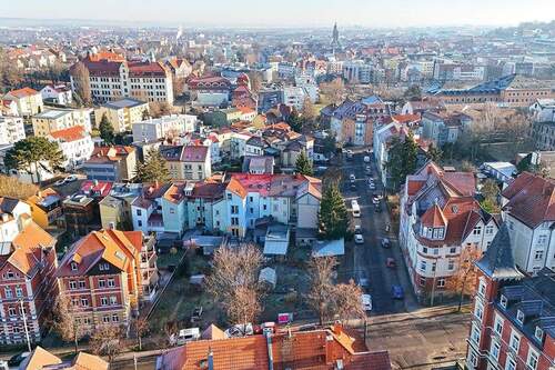 Luftaufnahme Frontansicht - Grundstück in Gotha