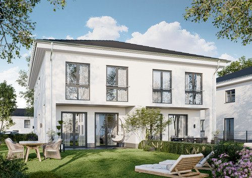 Visualisierung_Rückansicht_links - Ihr Zuhause in Beelitz - ländlich wohnen, urban profitieren