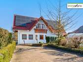 Ansicht Rückseite - Wunderschönes Fertigteilhaus mit Pool und Doppelgarage in Ottersleben zu verkaufen!