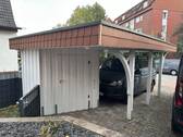 Carport mit Geräteschuppen - 