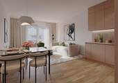 Wohnzimmer + Essbereich Dünenhaus WE 218 - 