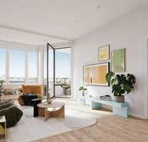 Den Sternen näherkommen: Apartment auf 20. Etage mit West-Loggia - Berlin Friedrichshain