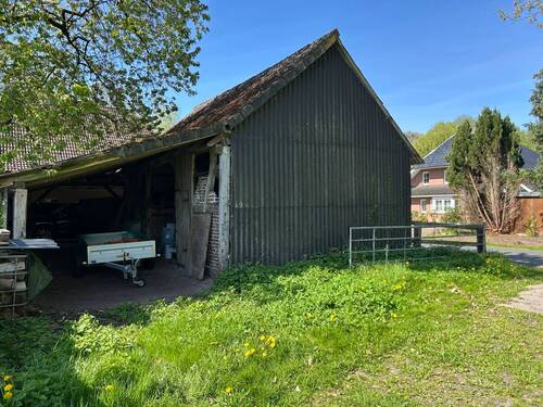 Ansicht Scheune - Mehrfamilienhaus, Wohnhaus mit 310,00 m² in Rhade / Rhadereistedt zum Kaufen