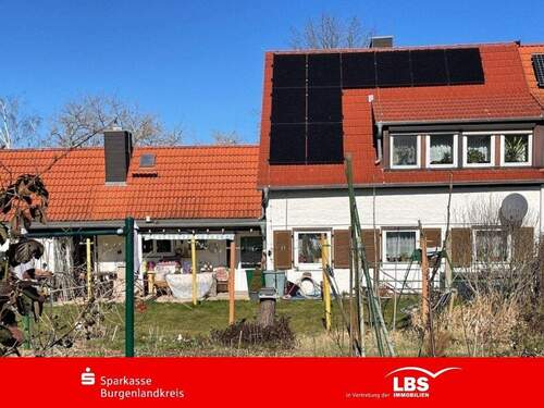 Blick vom Garten - Ein-Zweifamilienhaus in Elsteraue