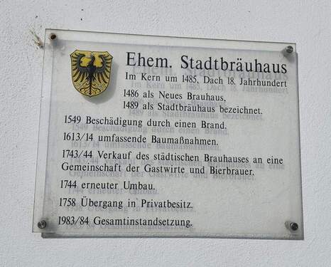 Plakette außen am Haus - 