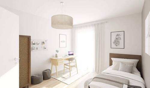 Ein hell erleuchtetes Kinderzimmer - 3 Zimmer Etagenwohnung in Düsseldorf