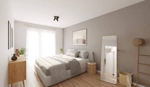 Lichtdurchflutetes und komfortables Schlafzimmer - Etagenwohnung mit 87,20 m&sup2; in Düsseldorf zum Kaufen