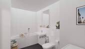 Ein weiteres Badezimmer inklusive Badewanne - 