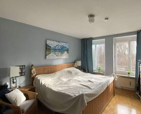 Schlafzimmer - Etagenwohnung mit 60,50 m&sup2; in Starnberg zum Kaufen