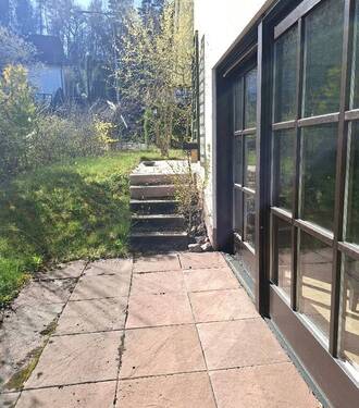 .... kleinerer vorliegender Terrasse. - 