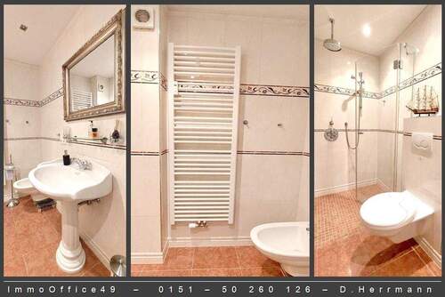 Bad mit Walk-In-Dusche - 