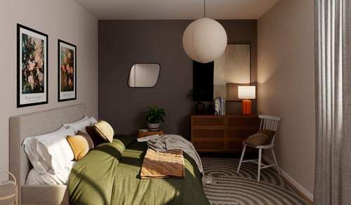 Erholen Sie sich in Ihrem komfortablen Schlafzimme - 4 Zimmer Etagenwohnung zum Kaufen in Düsseldorf