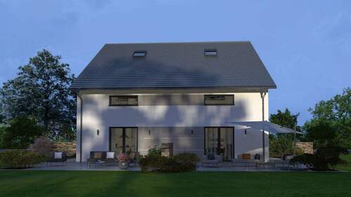 Ansicht Garten - 5 Zimmer Doppelhaushälfte zum Kaufen in Eschborn