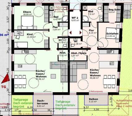 Erdgeschoss Gebäude 2 - 