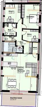 Obergeschoss Gebäude 3 - 