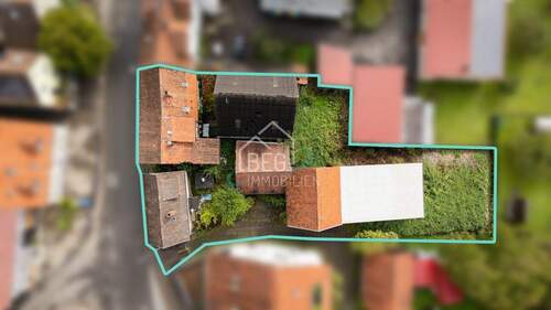 Draufsicht - Projektierungspaket mit Baugenehmigung: 15 moderne Wohneinheiten in zentraler Lage