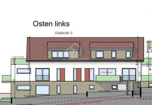 Ansicht Osten links - 