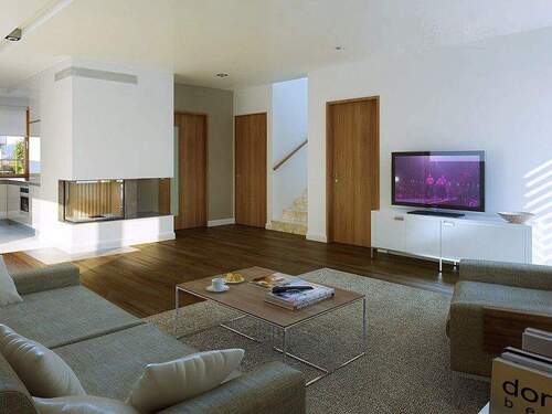 Ansicht Wohnzimmer 2 - 5 Zimmer Doppelhaushälfte in Radebeul