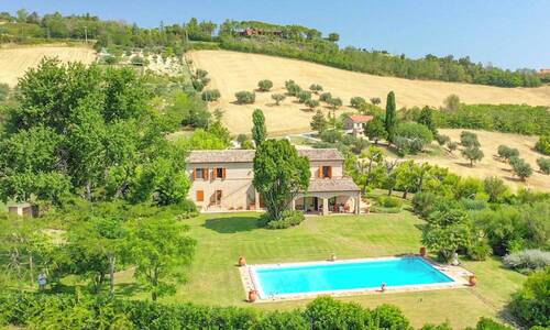Bild 1 - Montegranaro - Landhaus in sehr gutem Zustand mit herrlichem Panoramablick 