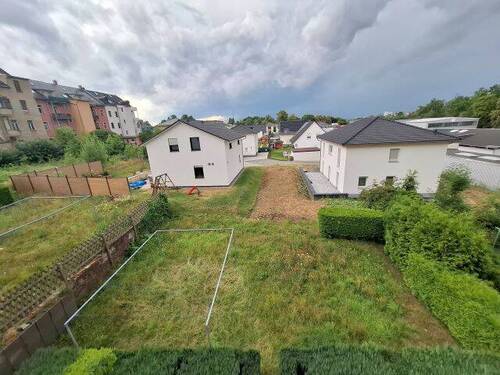 Hausgarten von oben gesehen - 