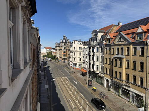 Blick in die Merseburgerstraße - 