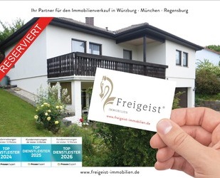 *reserviert* Wohnen mit Weitblick – schöner Bungalow mit Untergeschoss in ruhiger Feldrandlage - Arnstein