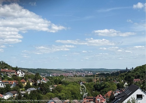 Lage: Ausblick Richtung Würzburg - Etagenwohnung mit 88,00 m&sup2; in Höchberg zum Kaufen