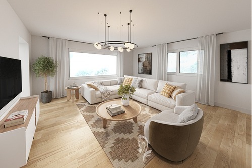 Visualisierung Wohnen EG - Zweifamilienhaus mit 225,00 m&sup2; in Zell am Main zum Kaufen