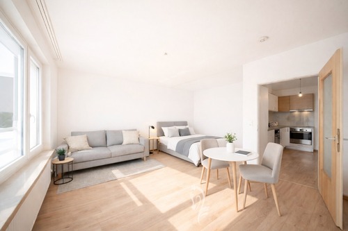 Beispielhafte Visualisierung mit Möblierung - 1.5 Zimmer Etagenwohnung zum Kaufen in Gerbrunn