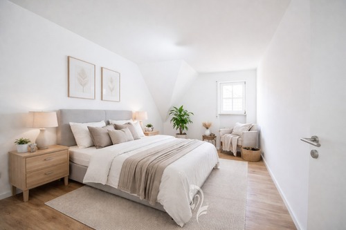 Schlafen Visualisierung möbliert - 