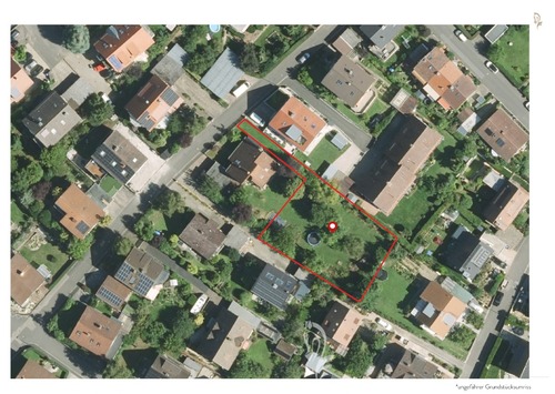 Luftbild - Grundstück in Höchberg