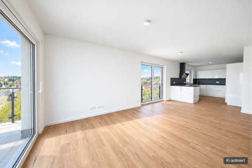Wohnen/Küche - Exklusive 4 Zimmer-Balkonwohnung mit hochwertiger Einbauküche