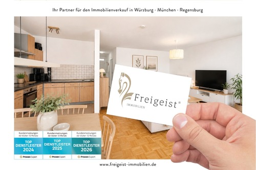 www.freigeist-immobilien.de - Altersgerecht Wohnen Helle 2-Zimmer-Wohnung mit Balkon, Aufzug und Stellplatz