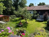 Garten, Ausblick vom Balkon - 