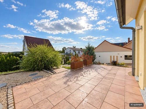 Ansicht Südwestterrasse - Einfamilienhaus mit 114,00 m&sup2; in zellingen zum Kaufen