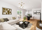 Visiualisierung Wohn,- Esszimmer - 3 Zimmer Etagenwohnung zum Kaufen in Höchberg